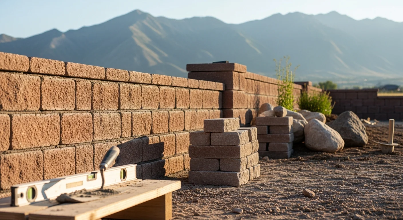 Custom brick and stone masonry work on residential home exterior
